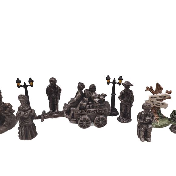 Liberty Falls Americana Pewter Collection Figures 1995 Grand Junction 15 Pieces - Picture 4 of 15